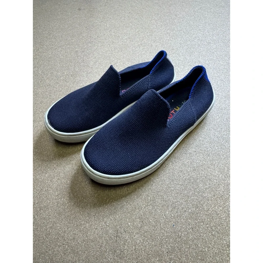 Rothy's Kids‎ Navy Knit Slip On Loafer Shoes Size 12